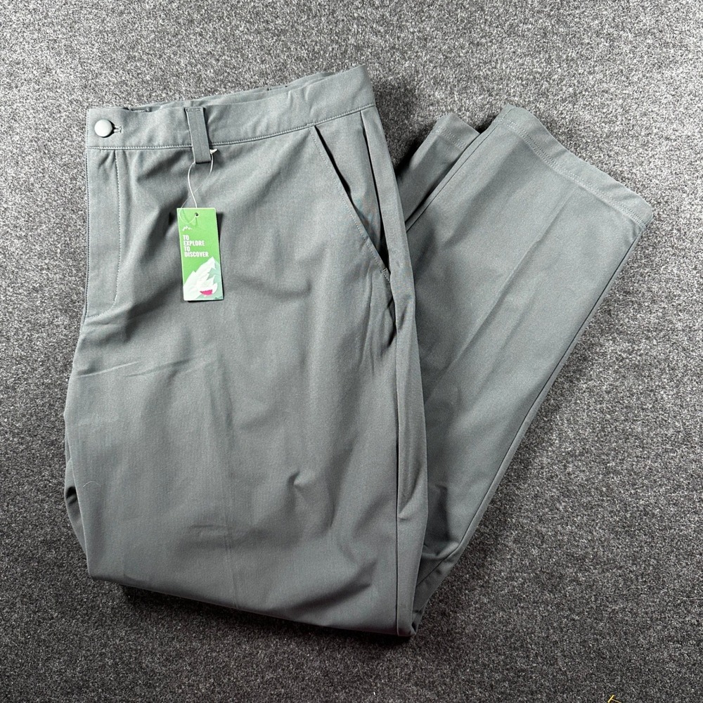 Willit Mens Golf Pants Grey Stretch Lightweight Performance Trousers 42W 30L NEW
